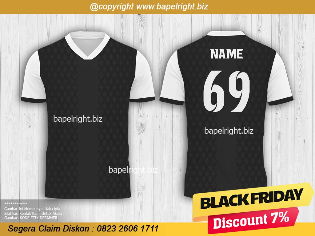 Jersey Futsal Hitam Putih